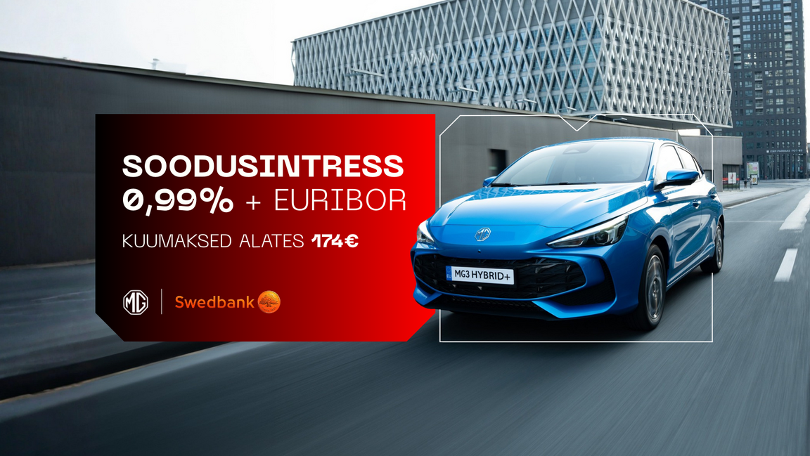 Uus MG 0,99% + euribor soodusintressiga!