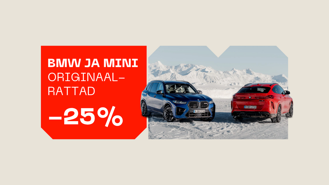 BMW ja MINI originaalrattad -25%