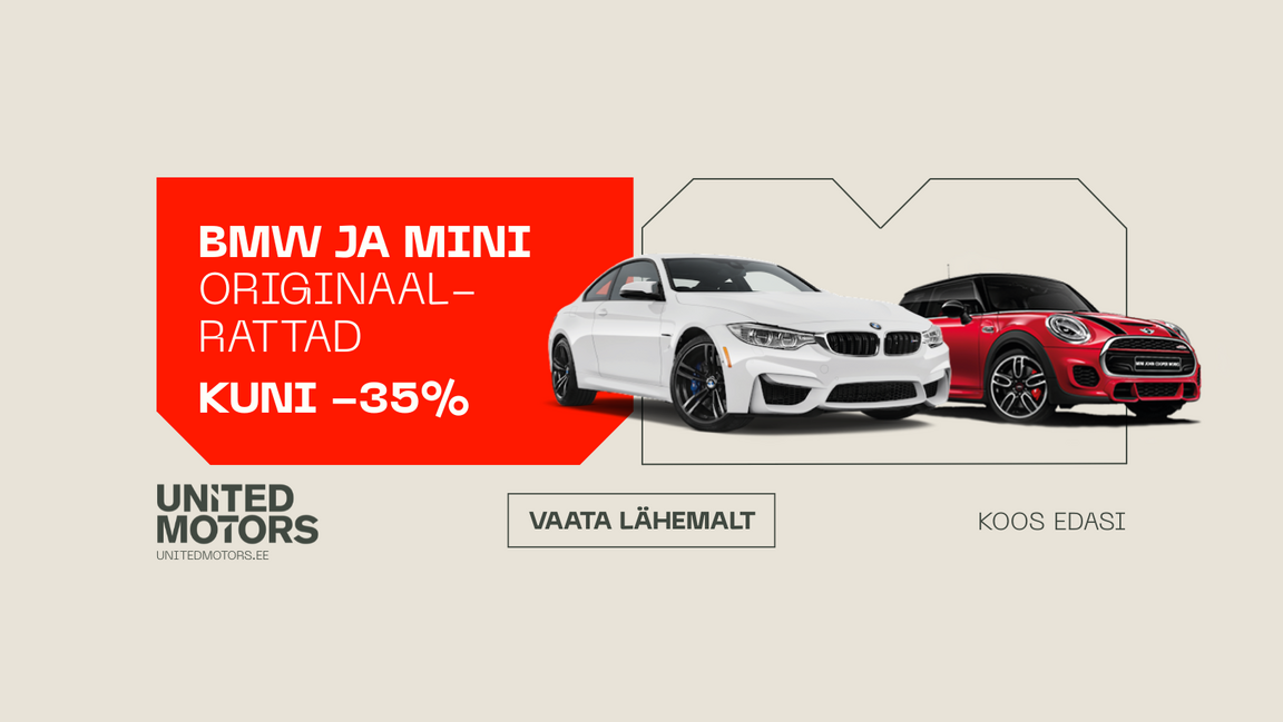 BMW ja MINI originaalrattad kuni -35%