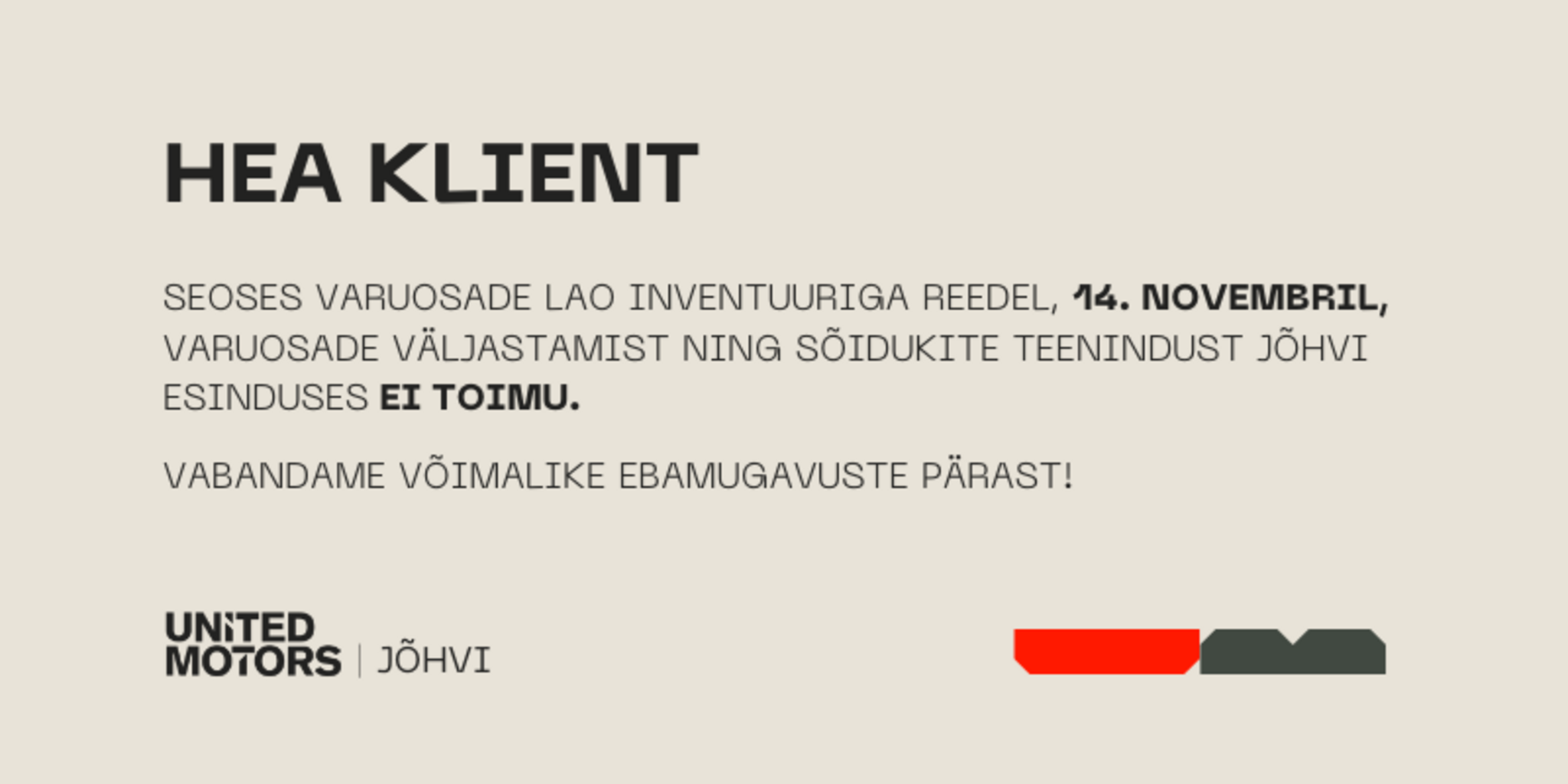 Jõhvi VO inventuur 14.11